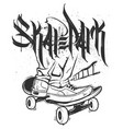 skate park no brakes t-shirt graphics vector image vector image