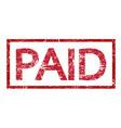 stamp paid text vector image
