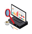 accounting tax icon vector image vector image