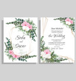 floral pattern for wedding invitations orchid vector image