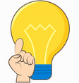 new idea solution innovative technology concept vector image vector image