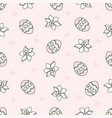 easter egg cartoon seamless pattern vector image