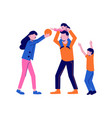 flat family sport icon vector image
