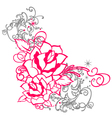 rose vector image vector image