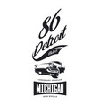 vintage american vehicle t-shirt logo vector image