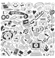 web doodles vector image