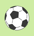 football soccerball hand drawn style doodle vector image