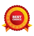 best choice sign icon special offer symbol vector image