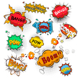 comic speech bubbles vector image