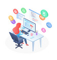 computer software programming languages vector image vector image