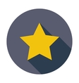 star single flat icon vector image vector image