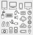 communication icons vector image