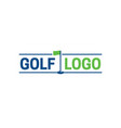 golf logo vector image vector image