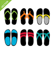 slippers vector image vector image