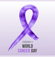 world cancer day concept vector image vector image