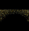 abstract gold stars on dark background vector image vector image