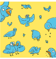 flock of pigeons vector image