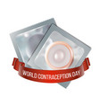 world contraception day emblem vector image vector image