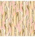 exotic seamless pattern with palm leaves vector image