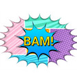 explosive comic composition vector image