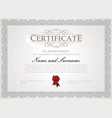 certificate template vector image