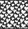 heart symbol seamless pattern hand drawn sketch vector image