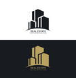 real estate logo design concept vector image