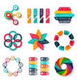 infographics design template set business vector image vector image
