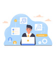 information search concept vector image vector image