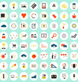 seo icons big set vector image