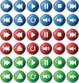 media icons vector image vector image