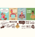 thanksgiving day poster vector image vector image