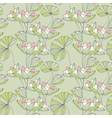 waterlily seamless flower tropical pattern vector image