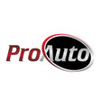 letter pro auto vector image