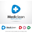medical logo template vector image vector image