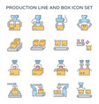 production line icon vector image