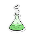 Comic cartoon science chemicals Royalty Free Vector Image