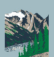summit mount triumph in cascade range located vector image vector image