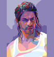 syakhrukh khan vector image vector image