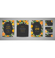 botanical wedding invitation card save date vector image vector image