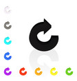 set of arrows vector image vector image