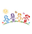 background for children day vector image