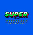 comic book style font design alphabet letters vector image
