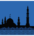 mosques silhouette vector image