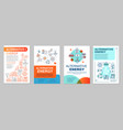 alternative energy brochure template layout vector image vector image