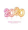 new year golden balloon golden metallic numbers vector image vector image