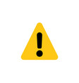 exclamation mark web icon flat vector image vector image