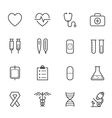 medical icons vector image