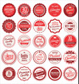 premium quality retro vintage labels collection 2 vector image vector image