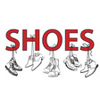 collection of shoes vector image